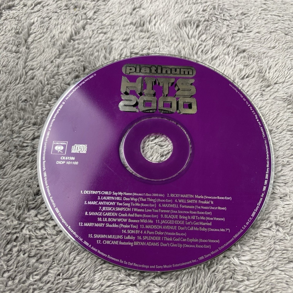 Platinum Hits 2000 Music CD